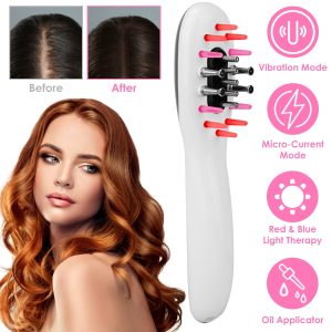Electric Scalp Massager with Red Light Therapy – Rechargeable & Waterproof | Luxor Buy